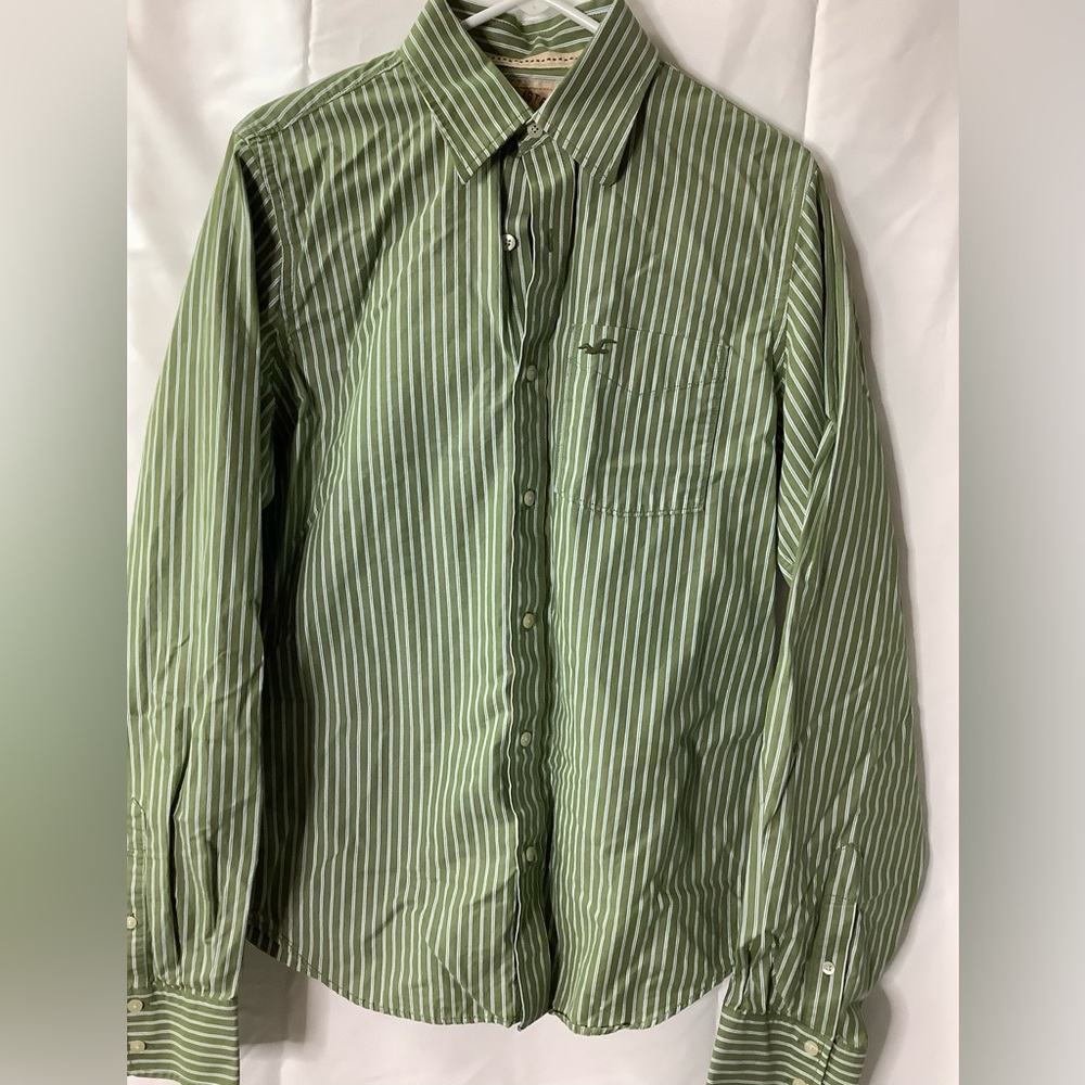 Hollister Men’s Long Sleeve Shirt, Size Large, 100% Cotton